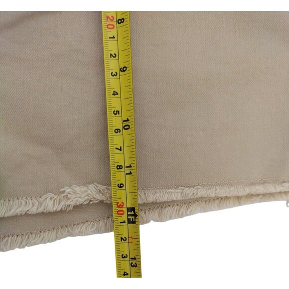 Vanilla Star Womens W30 Tan Frayed Hem Y2K Shorts, NWT. - Picture 6 of 6